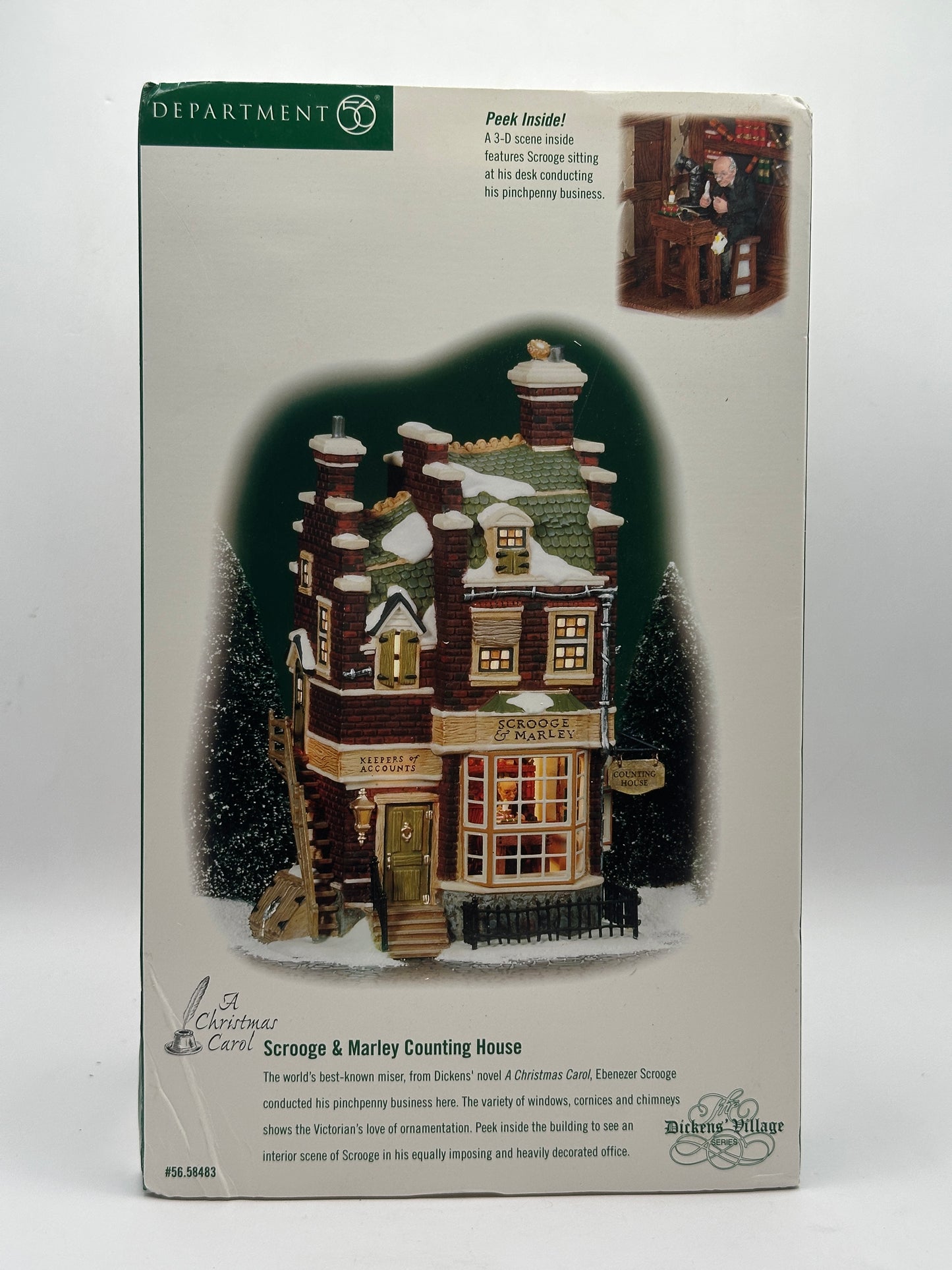 Department 56 - Scrooge & Marley Counting House (A Christmas Carol) - Dickens' Village