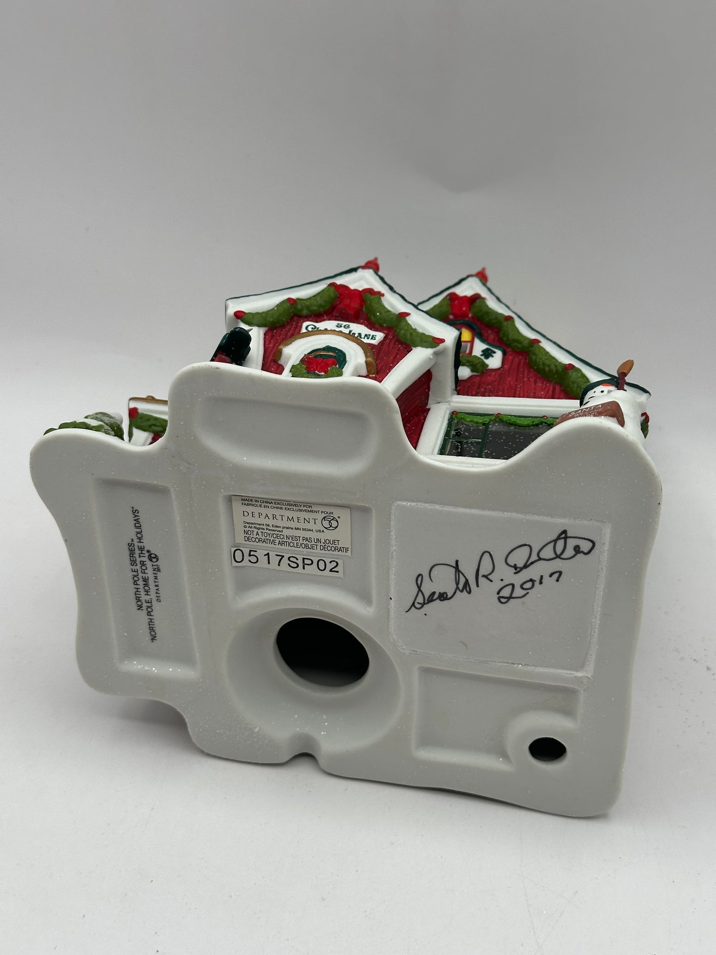 Dept 56 North Pole Home For The Holidays (Signed by Artist)