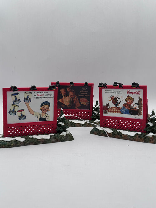 Department 56 - Roadside Billboards - Original Snow Village