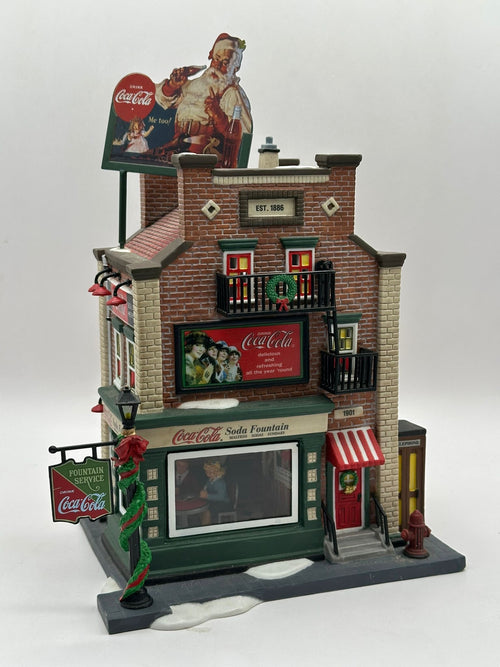 Department 56 - Coca-Cola Soda Fountain - Christmas in the City
