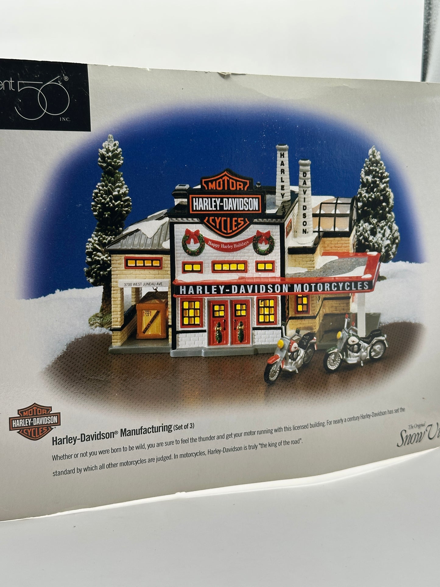 Department 56 - Harley-Davidson Manufacturing - Original Snow Village