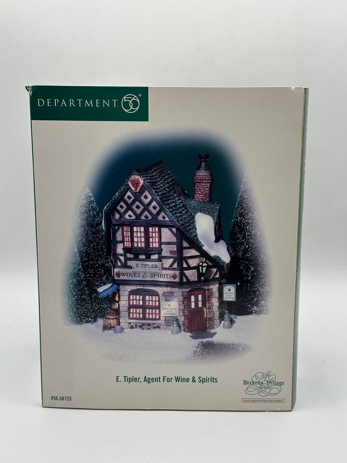 Department 56 - E. Tipler, Agent For Wine & Spirits - Dickens' Village