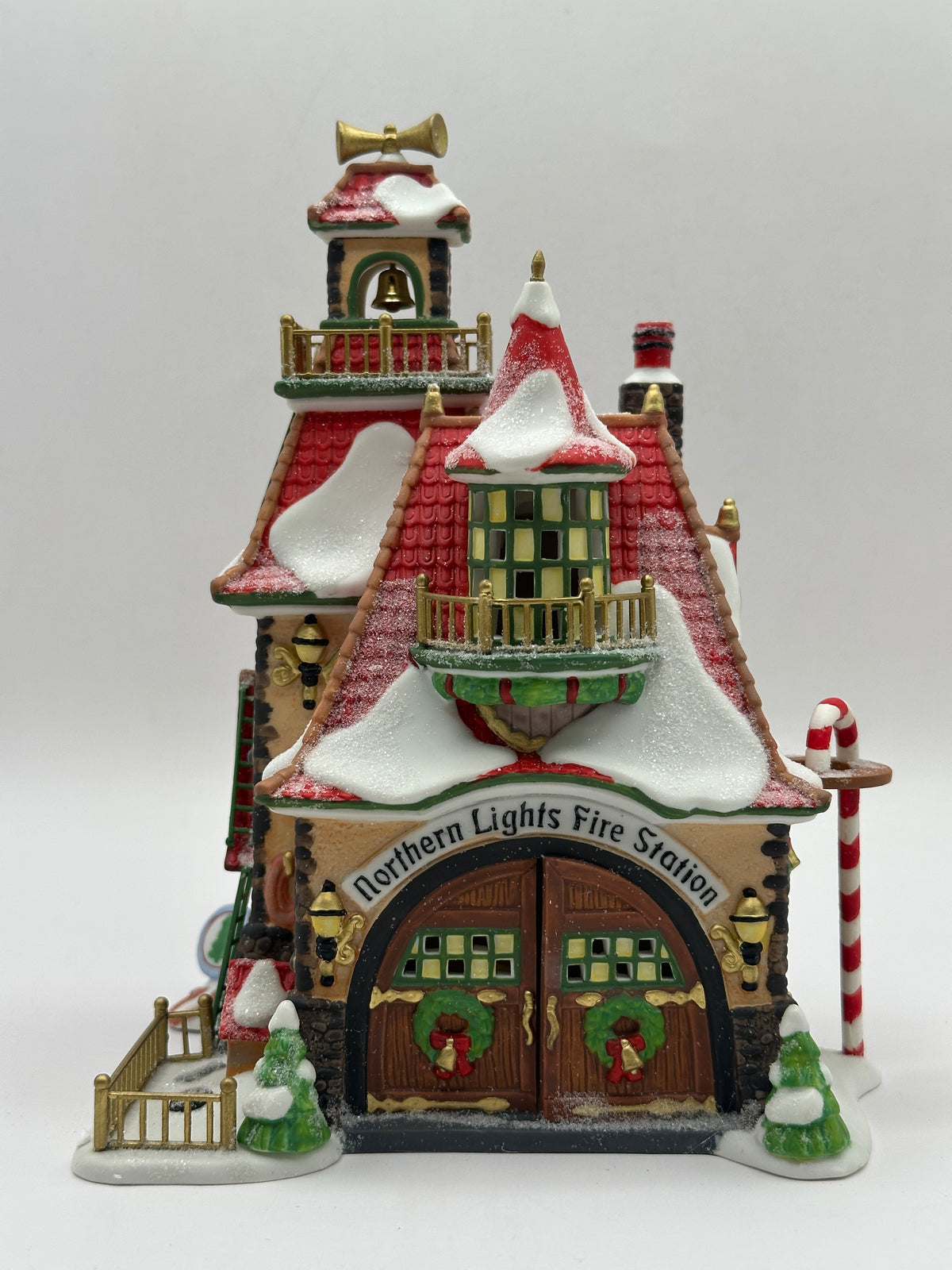 Department 56 - Northern Lights Fire Station - North Pole Series