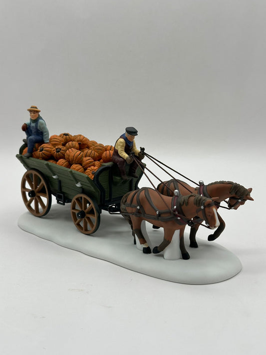 Department 56 - Harvest Pumpkin Wagon - New England Village