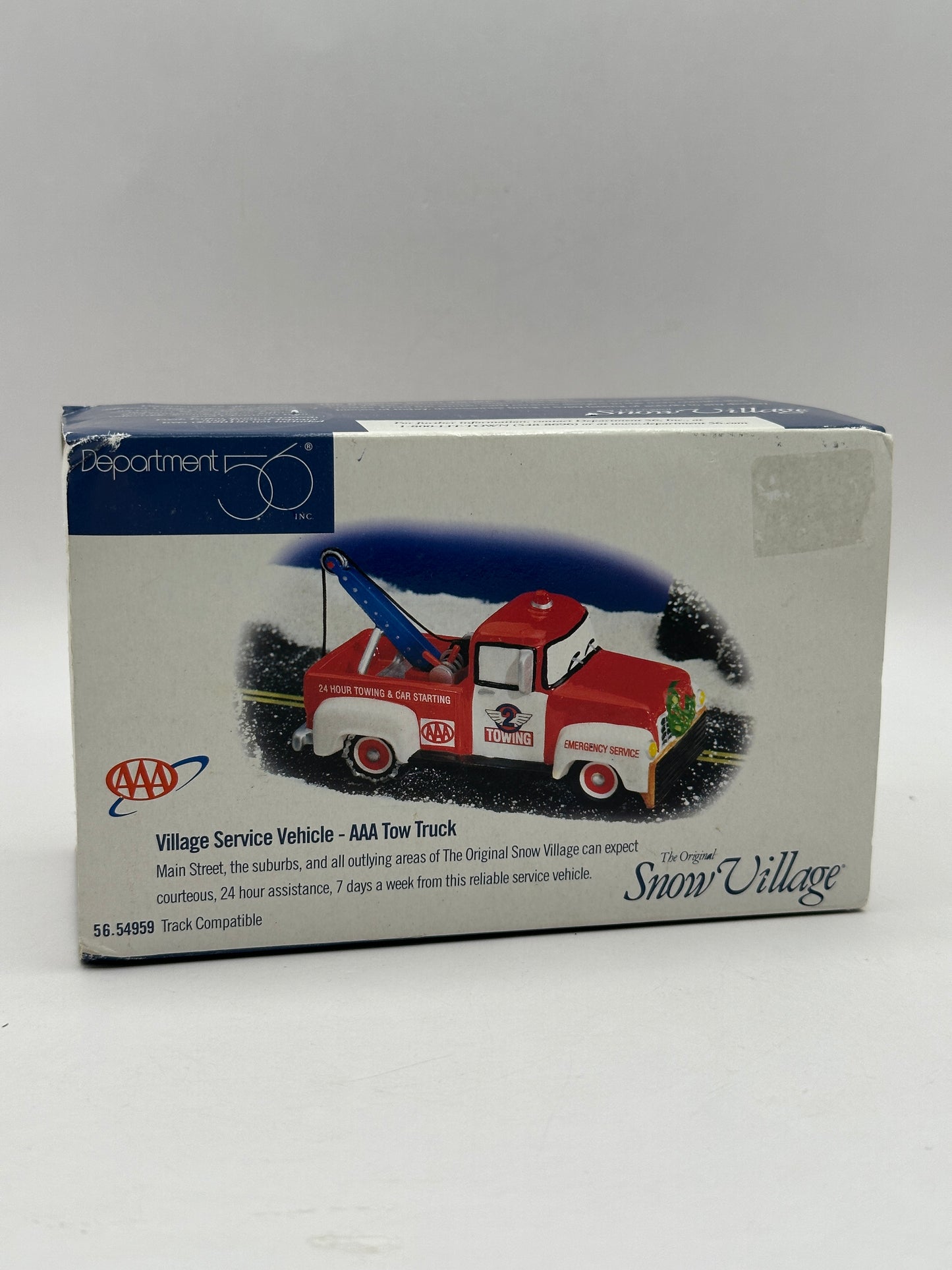 Department 56 - Village Service Vehicle - AAA Tow Truck - Original Snow Village