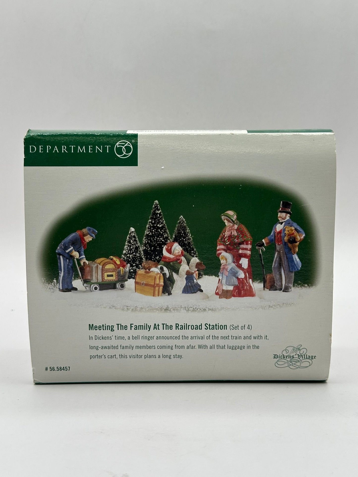Department 56 - Meeting The Family At The Railroad Station - Dickens' Village