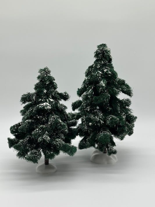 Department 56 - Green Spruce Trees - Village Accessories
