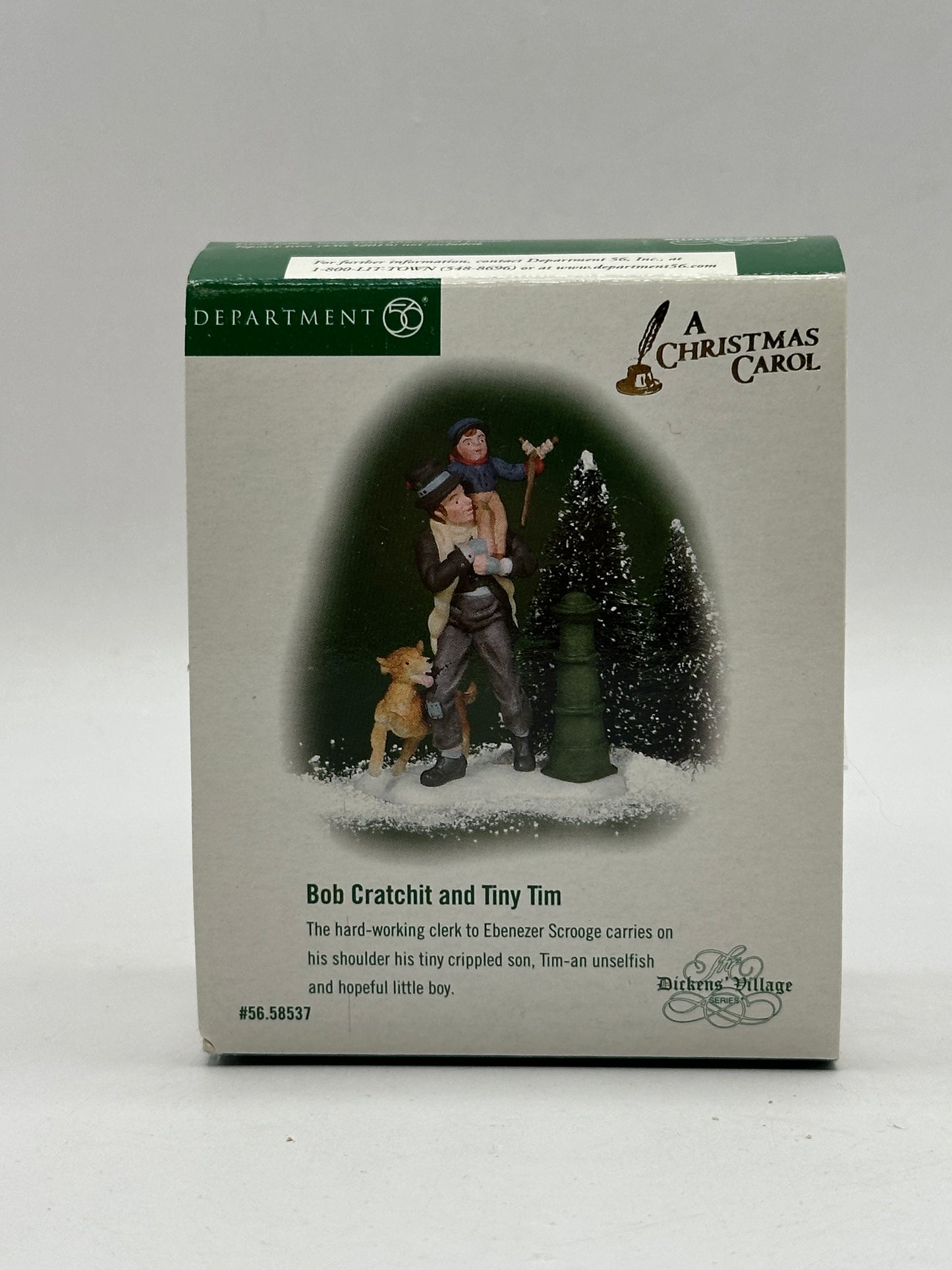 Department 56 - Bob Cratchit and Tiny Tim (A Christmas Carol) - Dickens' Village