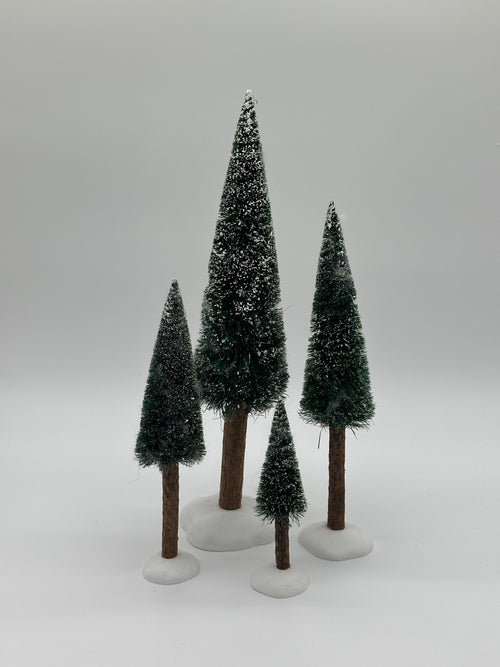 Department 56 - Frosted Fir Trees - Village Accessories