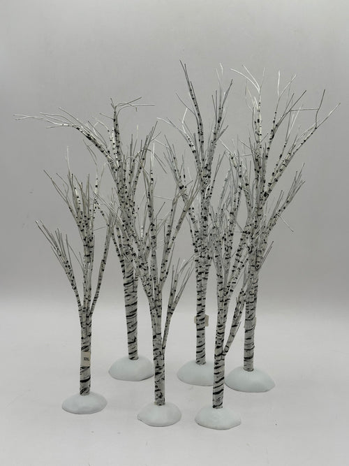Department 56 - Winter Birch Trees - Village Accessories