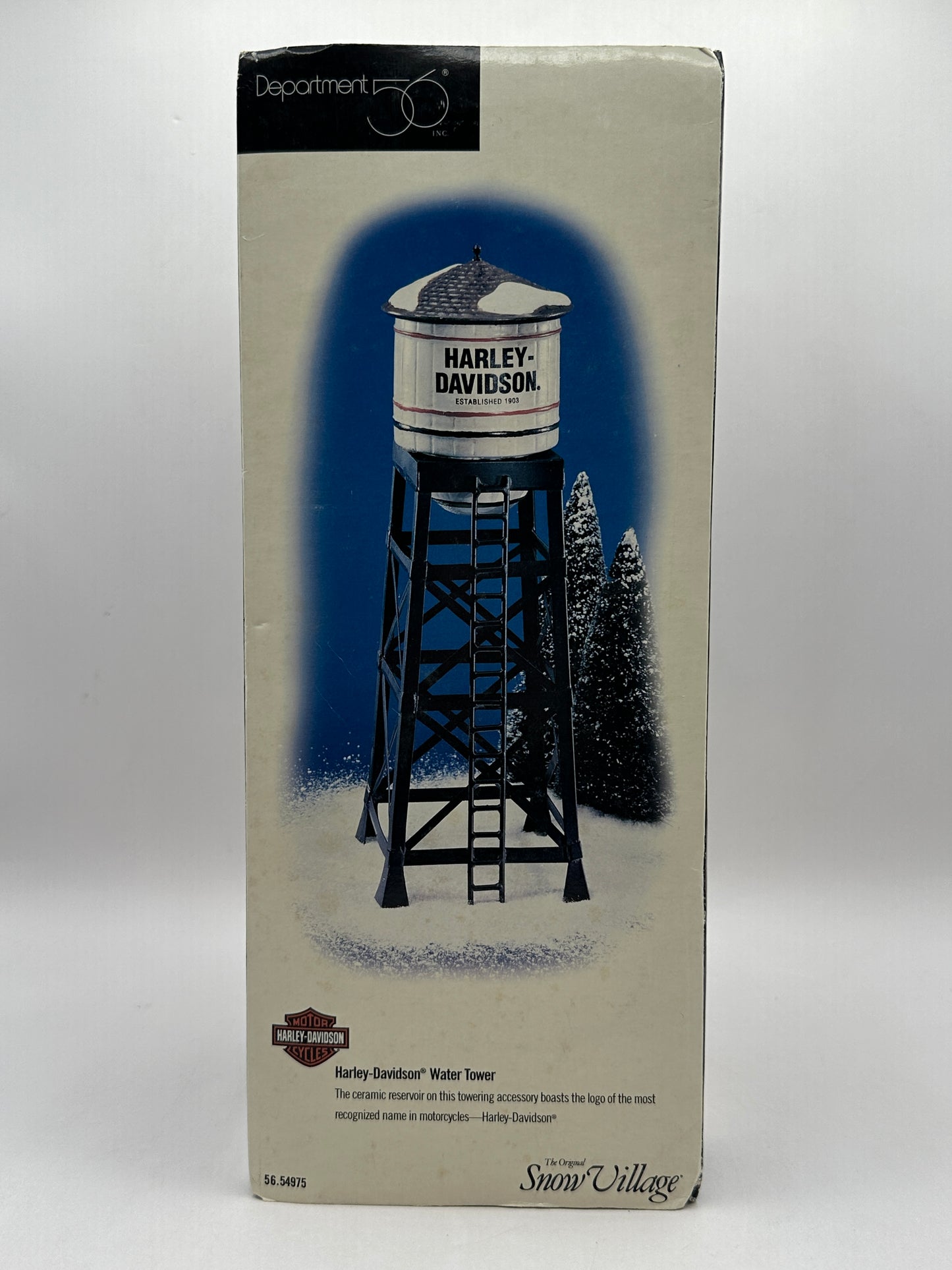 Department 56 - Harley-Davidson Water Tower - Original Snow Village
