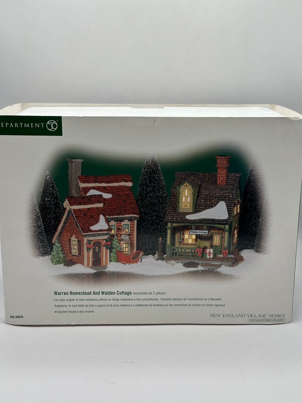 Department 56 - Warren Homestead & Walden Cottage - New England Village