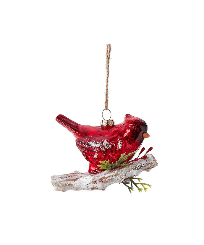 Kurt S. Adler - Small Red Cardinal Glass Ornaments