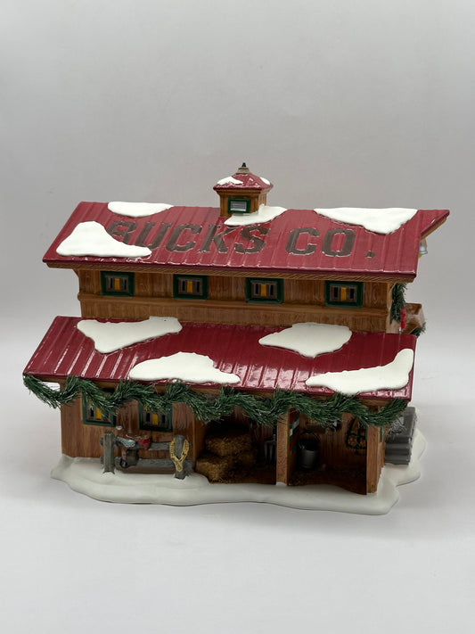 Department 56 - Buck's County Horse Barn - Original Snow Village