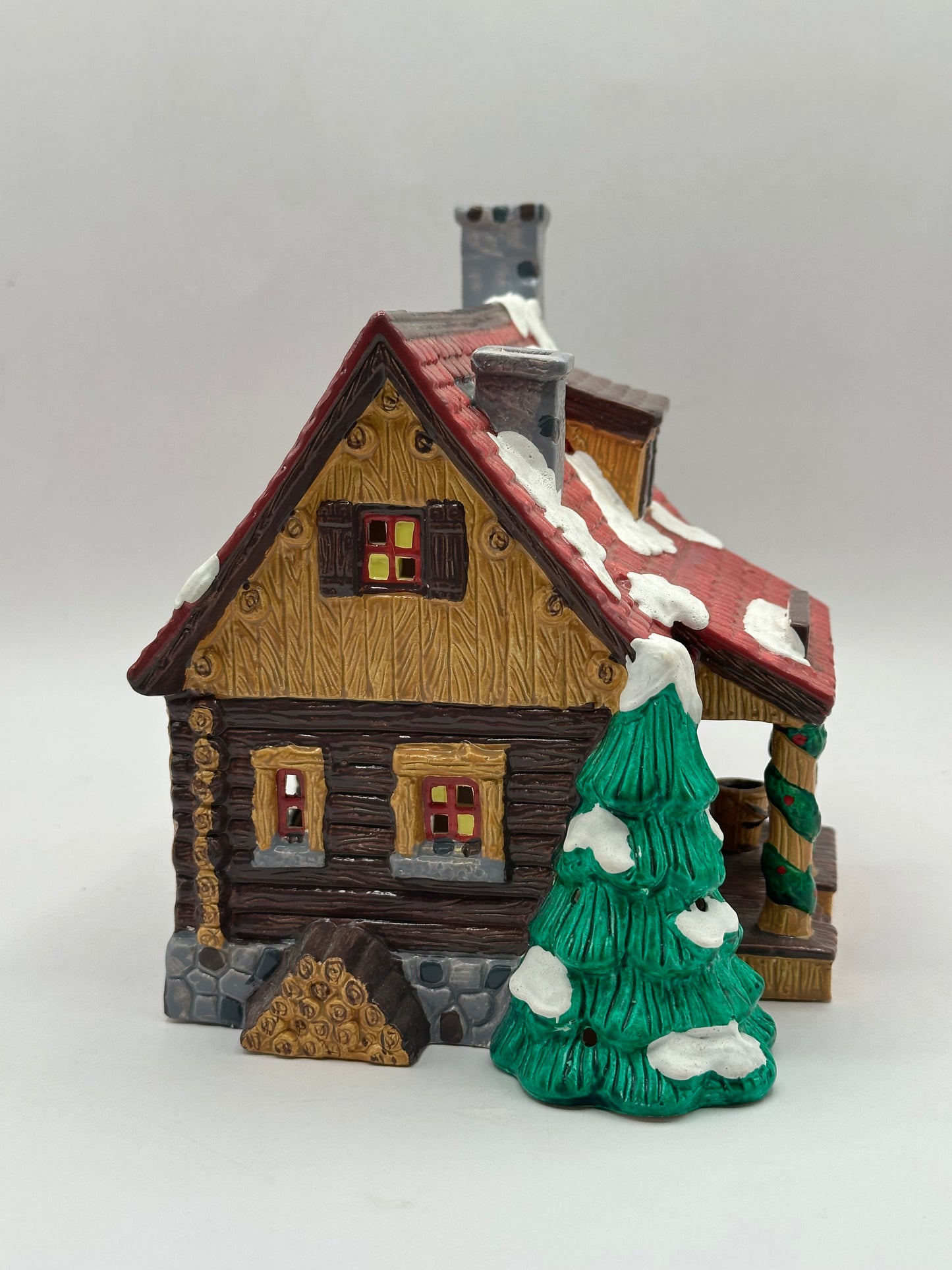 Department 56 - Pinewood Log Cabin - Original Snow Village