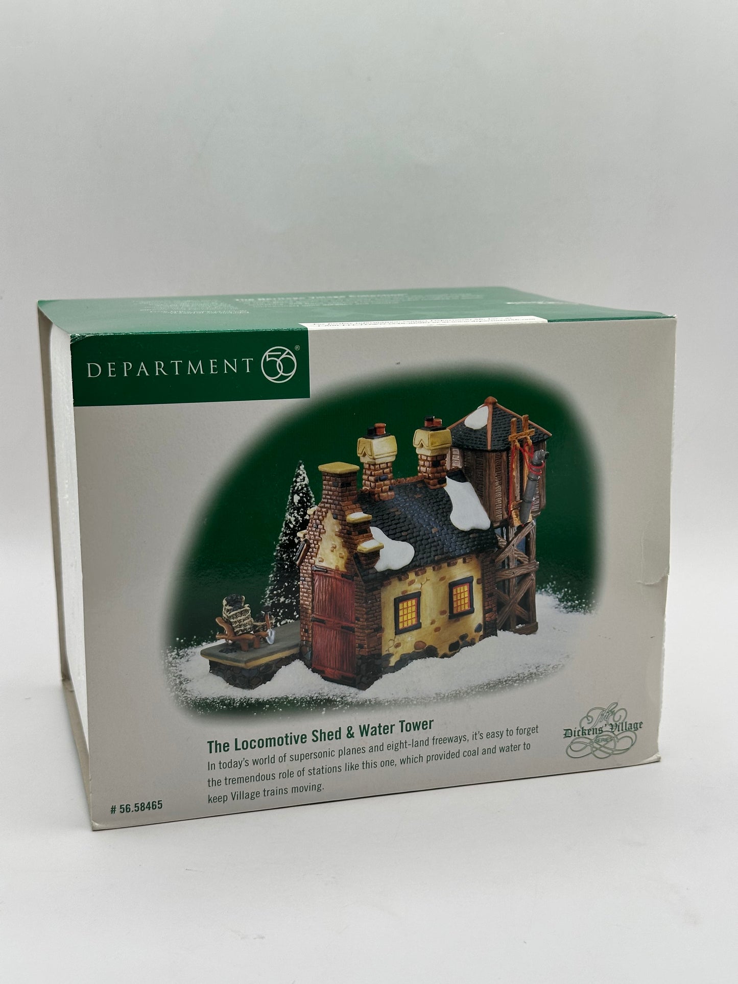 Department 56 - The Locomotive Shed & Water Tower - Dickens' Village