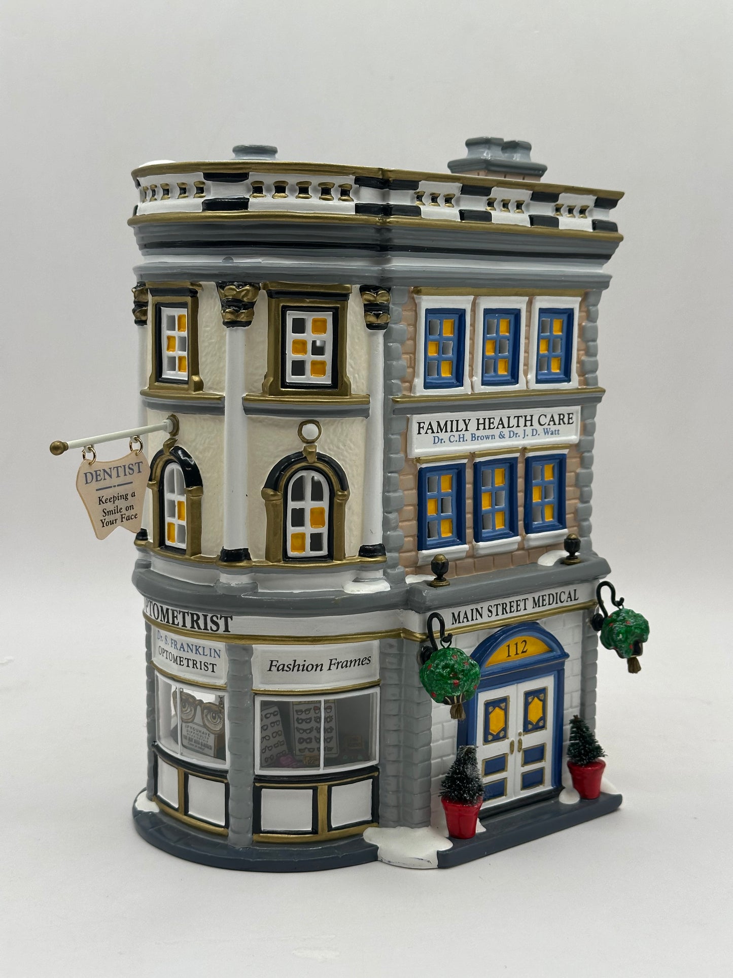 Department 56 - Main Street Medical (No Sleeve) - Original Snow Village