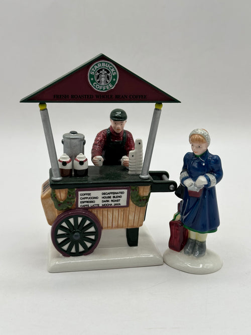 Department 56 - Starbucks Coffee Cart - Original Snow Village