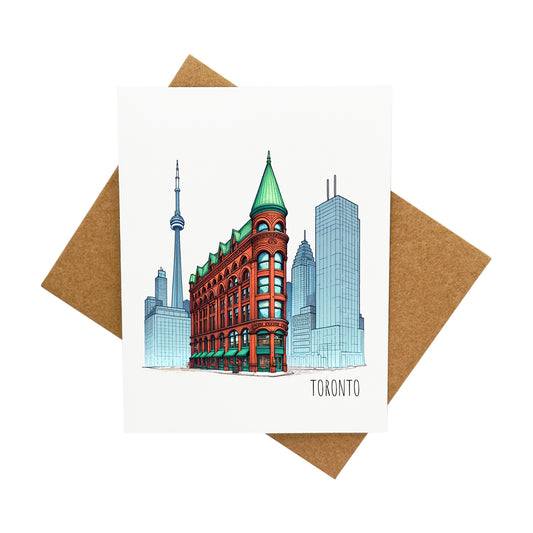 The Flatiron Building in Toronto: A Handcrafted Greeting Card - Vintage Villages