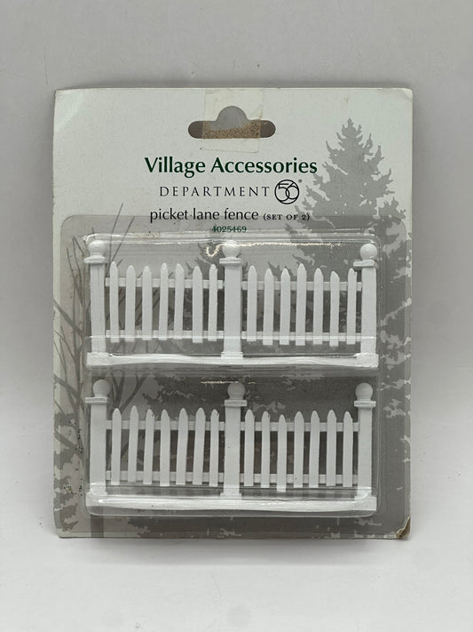 Department 56 - Picket Lane Fence - Village Accessories