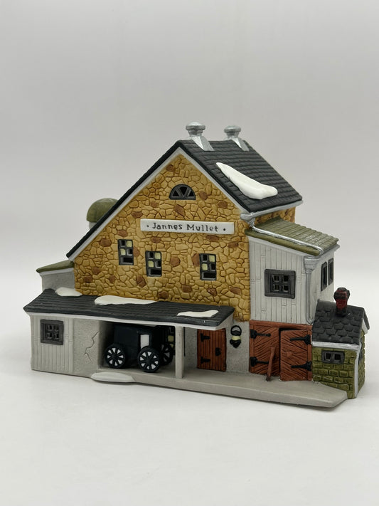 Department 56 - Jannes Mullet Amish Barn - New England Village