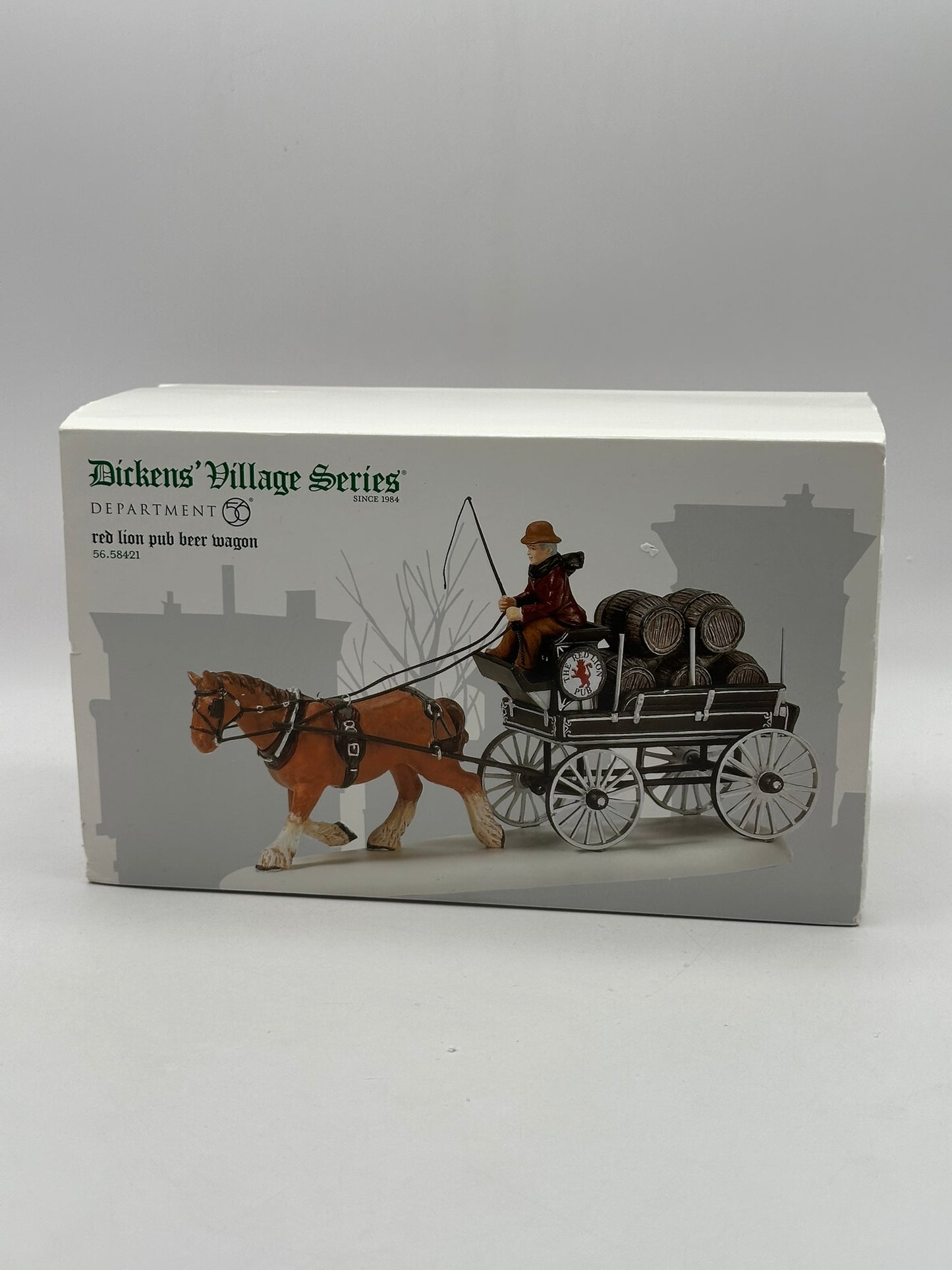 Department 56 - Red Lion Pub Beer Wagon - Dickens' Village
