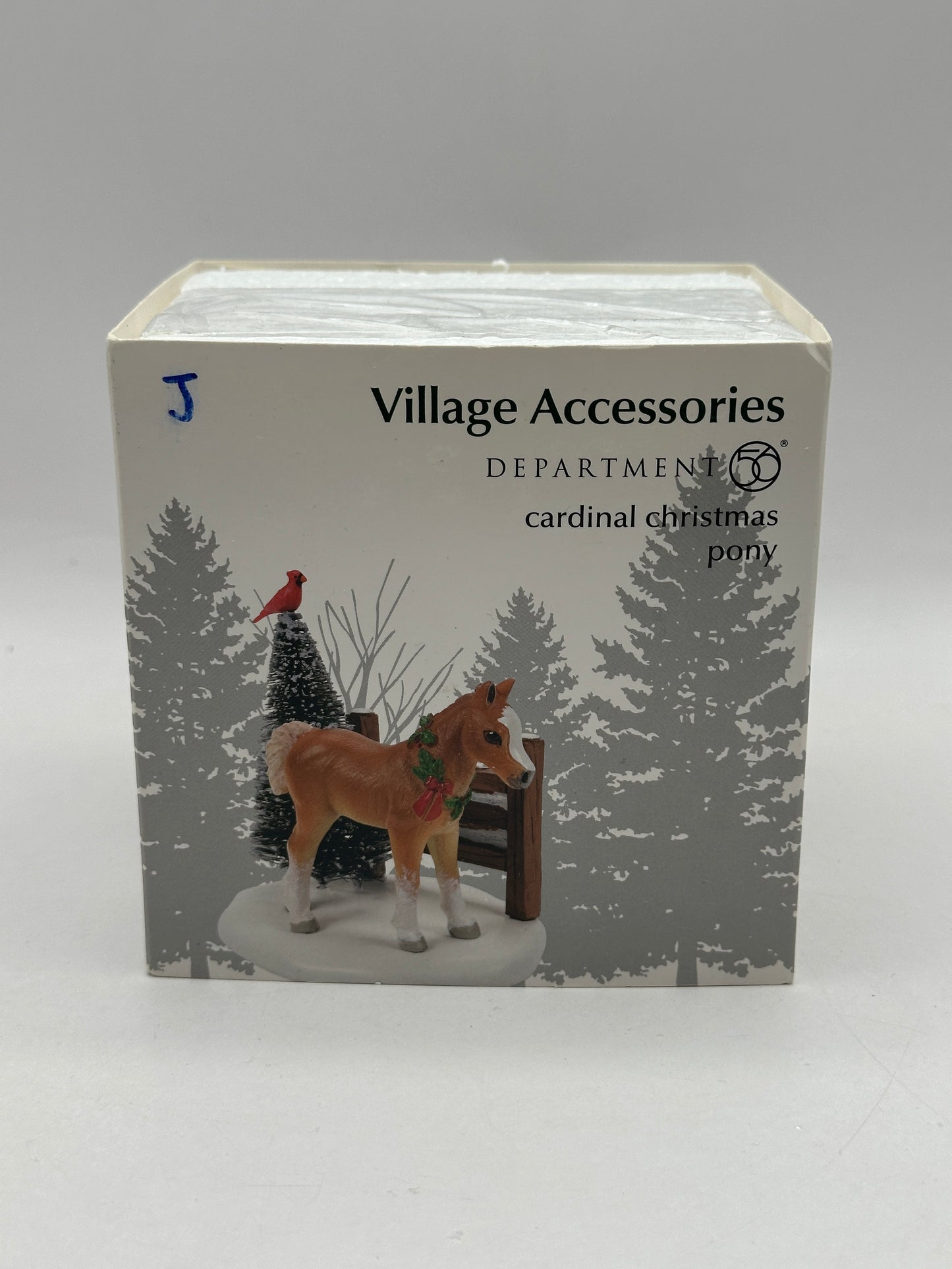Department 56 - Cardinal Christmas Pony - Village Accessories