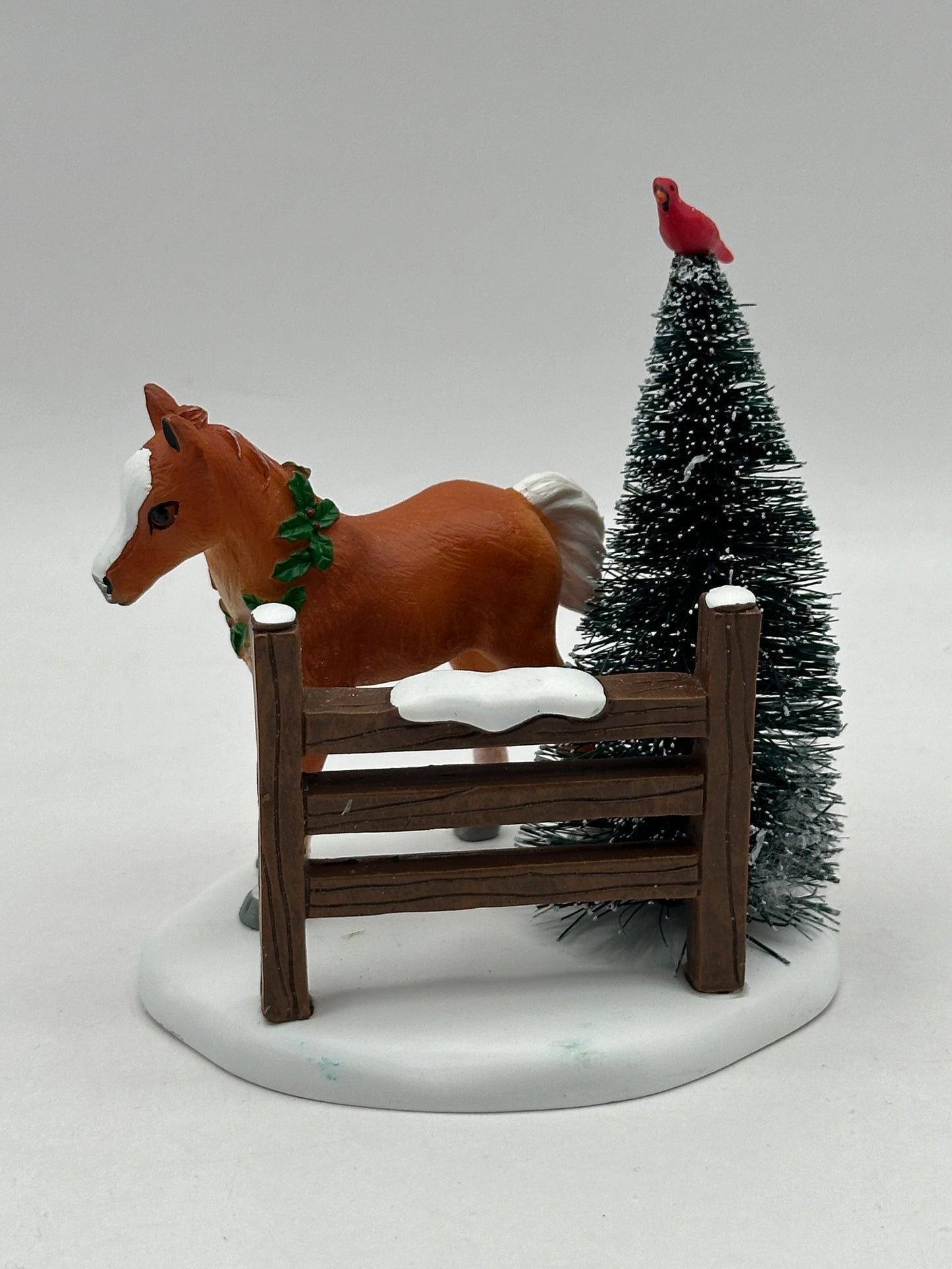 Department 56 - Cardinal Christmas Pony - Village Accessories