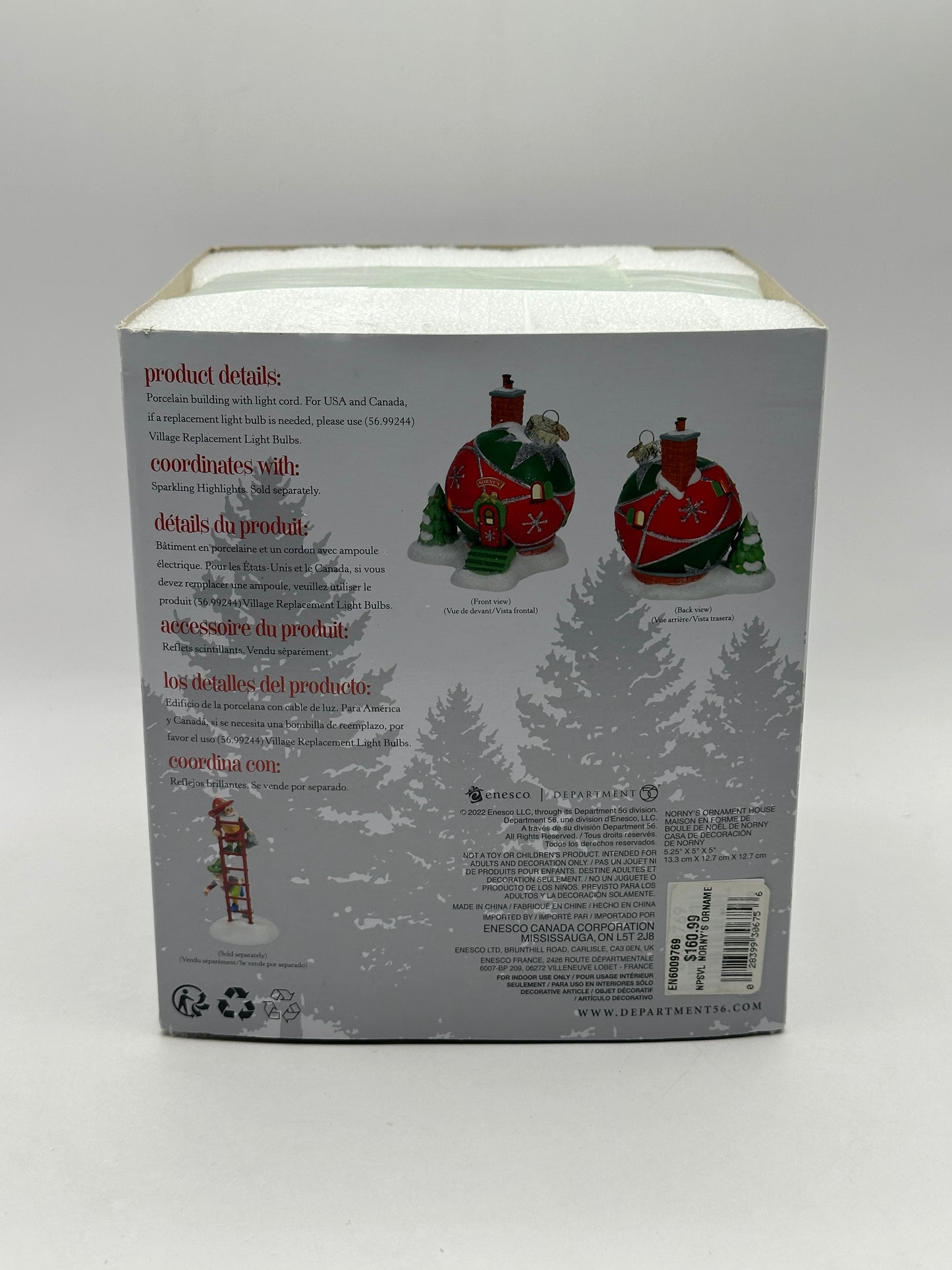 Department 56 - Norny's Ornament House - North Pole Series