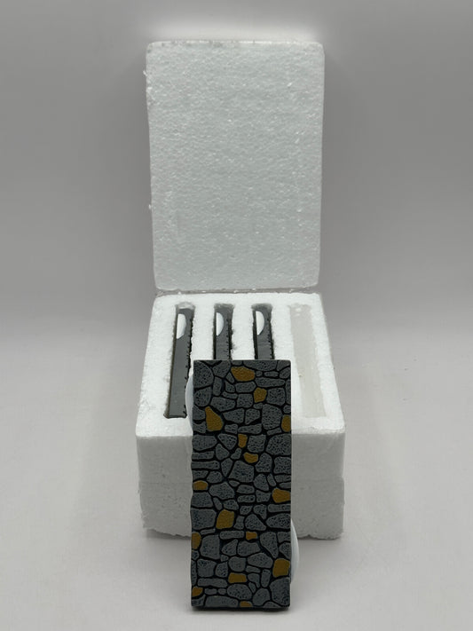 Department 56 - Limestone Road, Straight (Set of 4) - Village Accessories