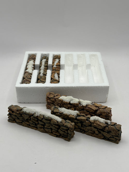 Department 56 - Village Stone Wall (Set of 6) - Village Accessories