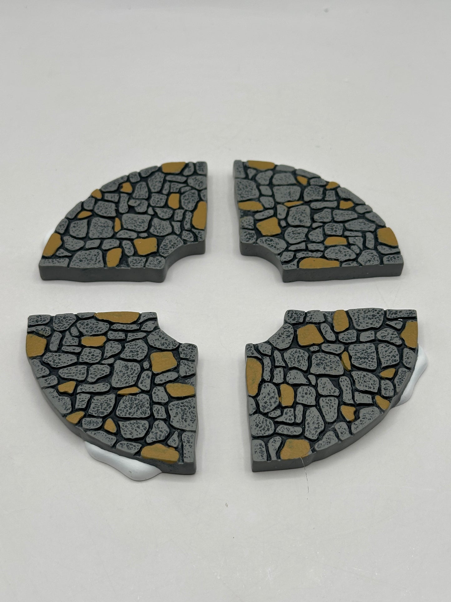 Department 56 - Limestone Road, Curved (Set of 4) - Village Accessories