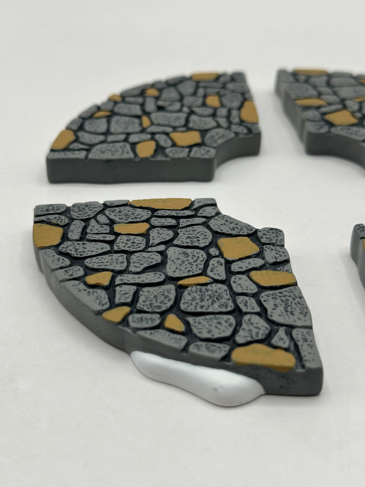 Department 56 - Limestone Road, Curved (Set of 4) - Village Accessories