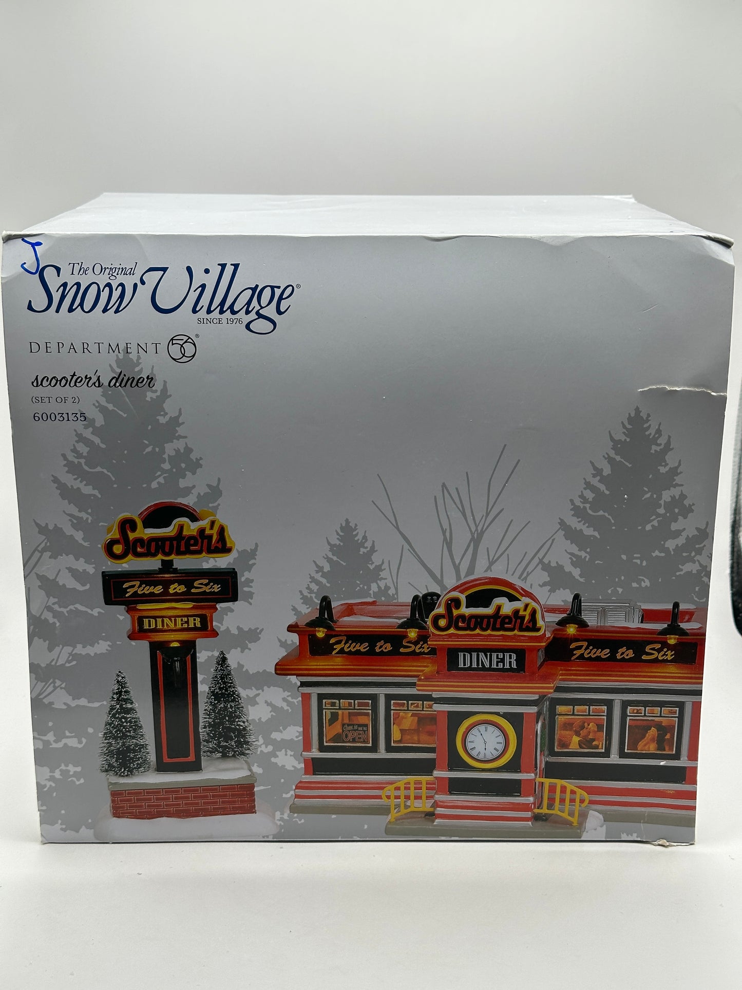Department 56 - Scooter's Diner - Original Snow Village