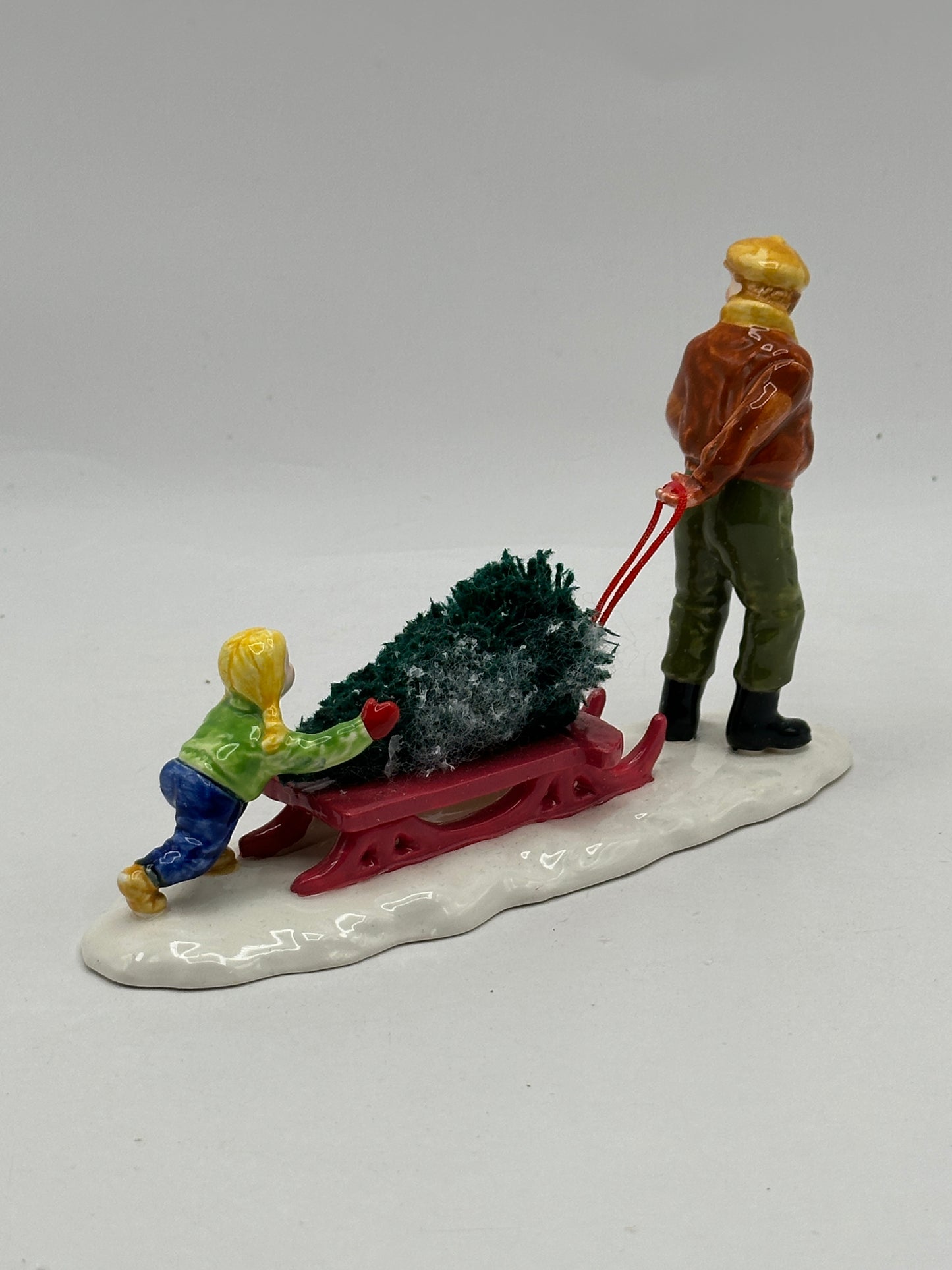 Department 56 - Bringing Home The Tree - Original Snow Village