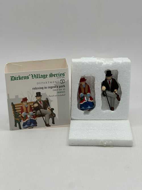Department 56 - Relaxing In Regent's Park (Set of 2) - Dickens' Village