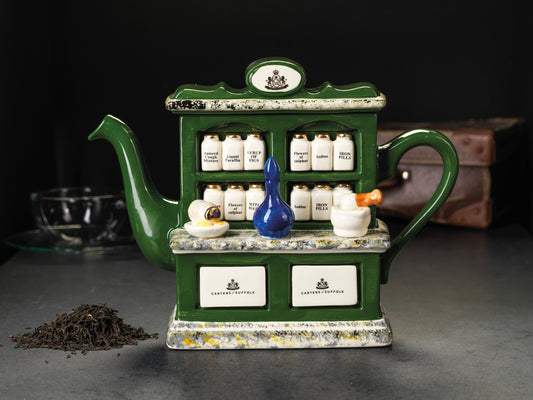 Carters of Suffolk - Pharmacy (Green)  - Handmade Teapot