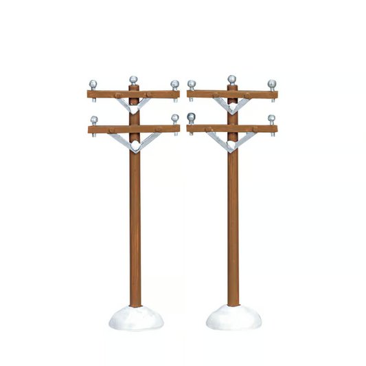 Lemax - Telephone Poles, Set Of 2
