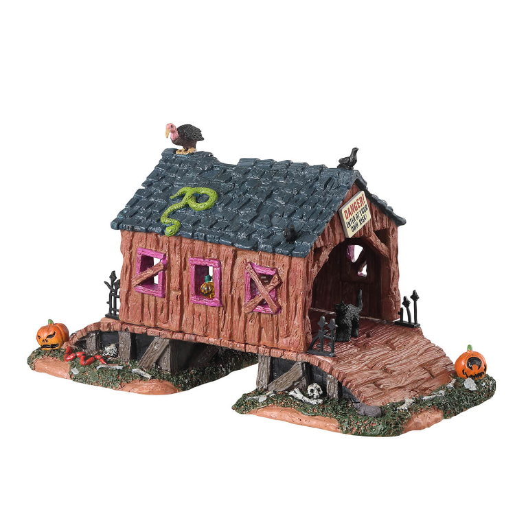 Lemax Spooky Town - Creepy Covered Bridge