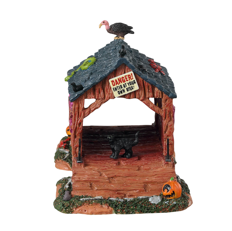 Lemax Spooky Town - Creepy Covered Bridge
