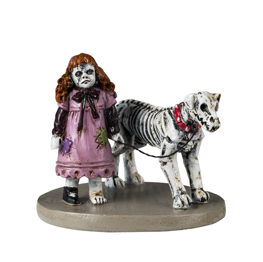 Lemax Spooky Town - Creepy Doll & Dog