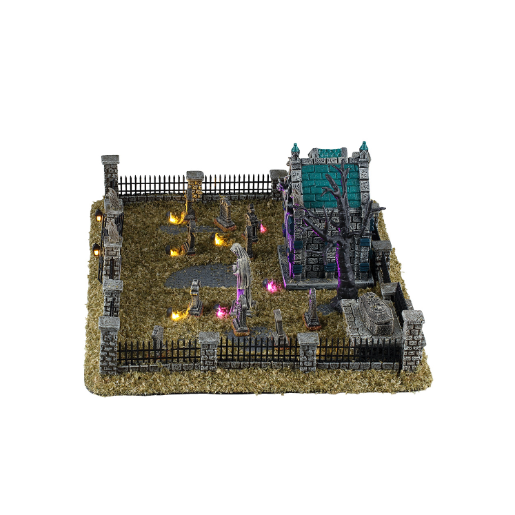 Lemax Spooky Town - Misty Crypt Graveyard